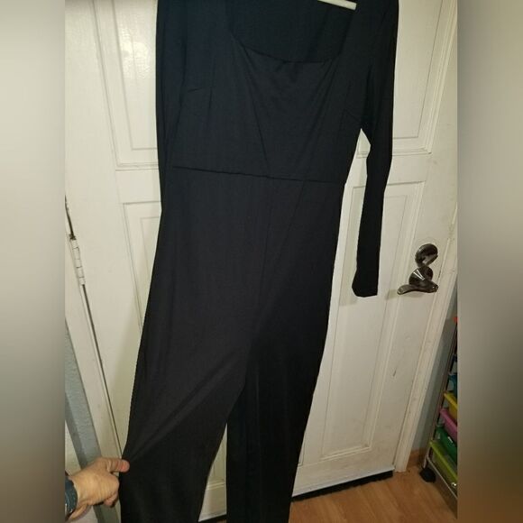 Popilush Square Neck Wide-Leg Long Sleeve Shapewear Jumpsuit 2XL - Picture 7 of 13
